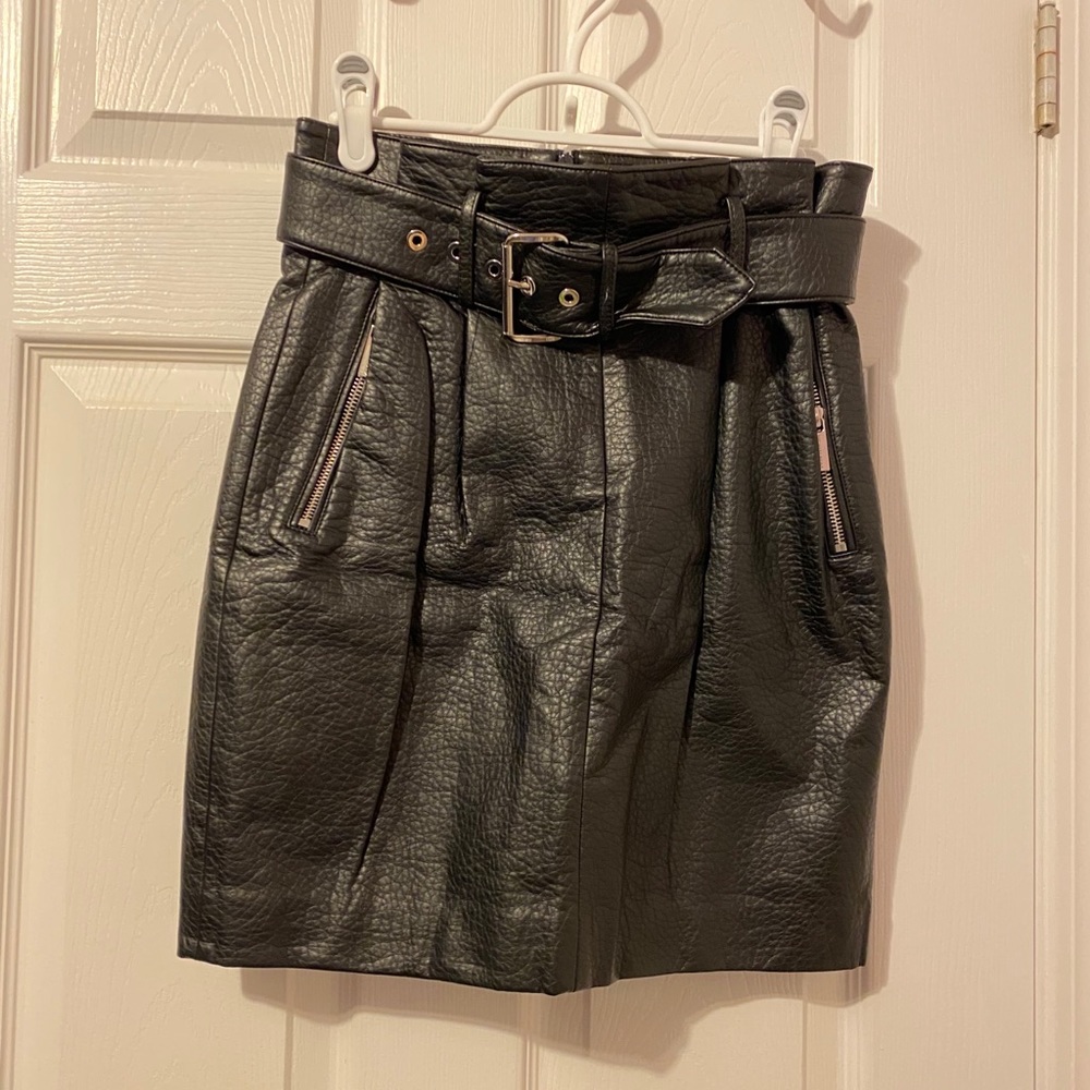 Michael Kors faux leather skirt